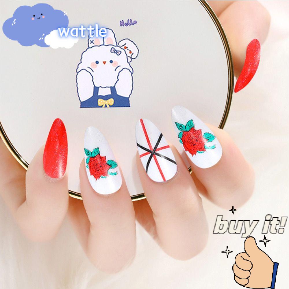 Bộ 24 Móng Tay Giả Che Phủ Toàn Diện Tháo Rời Được