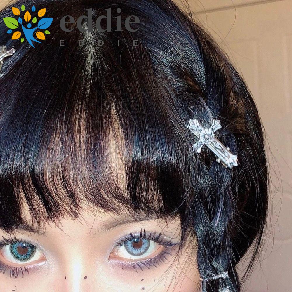 Kẹp Tóc Hình Thánh Giá 26Eddie Phong Cách Punk Sáng Tạo|Kẹp Tóc Mỏ Vịt Họa Tiết Hình Học Phong Cách Trung Hoa