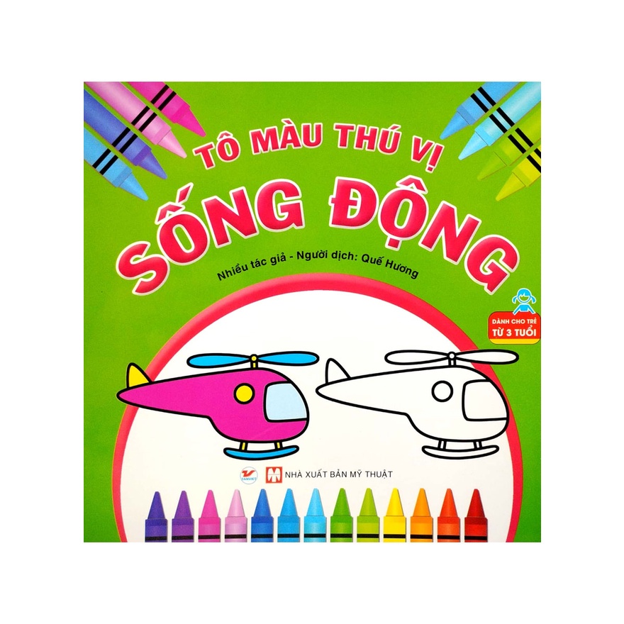 Sách - Tô Màu Thú Vị - Sống Động (Dành Cho Trẻ Từ 3 Tuổi) - TV