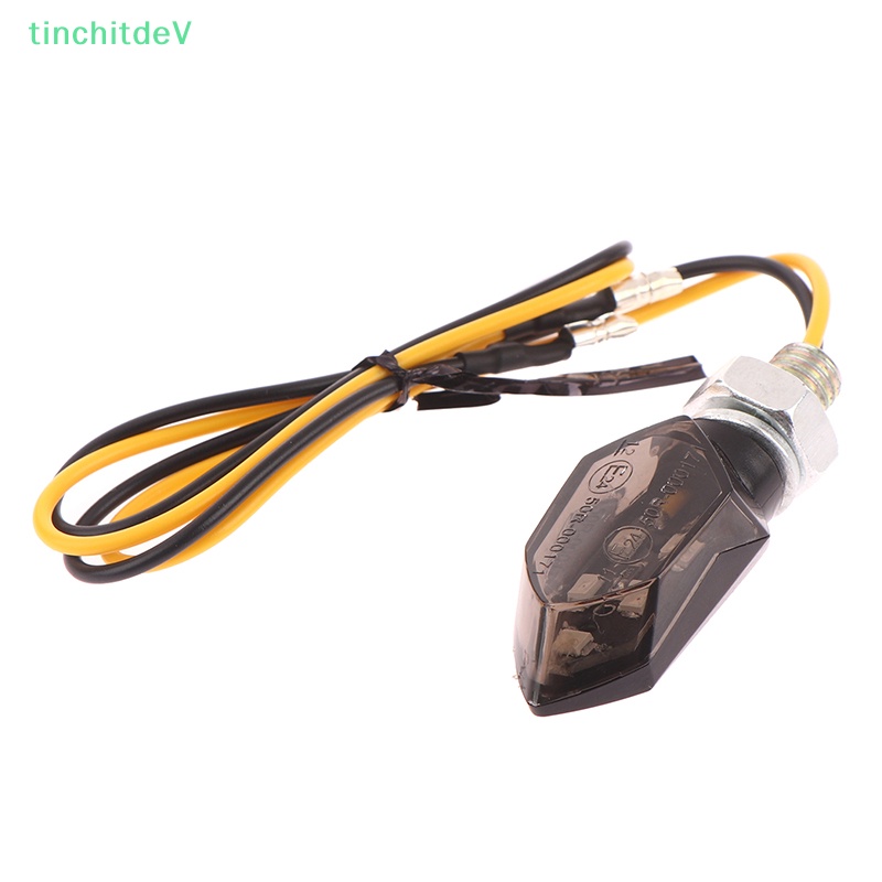 Đèn Tín Hiệu 5LED 12V Hai Dây Mini Màu Đen Cho Xe Máy