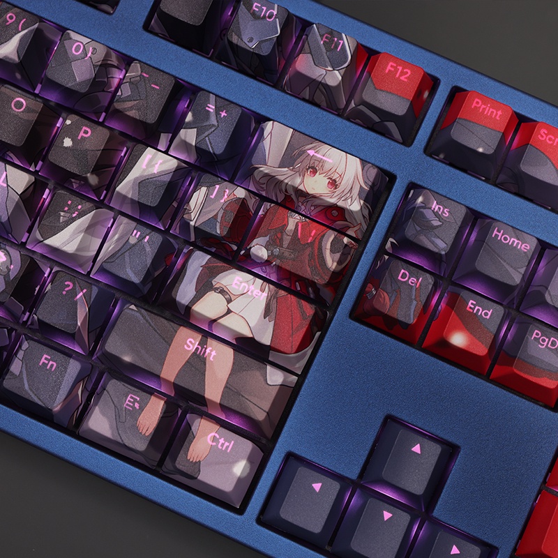 Clara Keycaps Cherry Profile Anime Honkai Star Rail PBT Dye Sub Bàn Phím Cơ Keycap