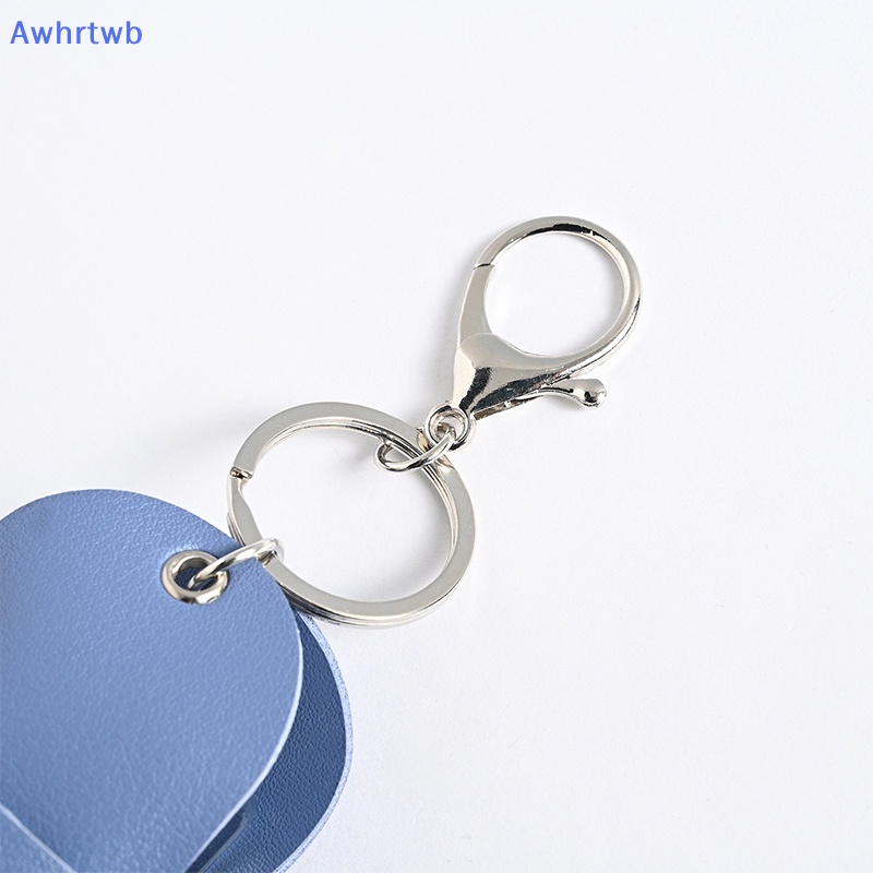 Awhrtwb Mới Móc Khóa Chai Nước Rửa Tay Khử Trùng Bằng Da Có Thể Nạp Lại Cho Du Lịch