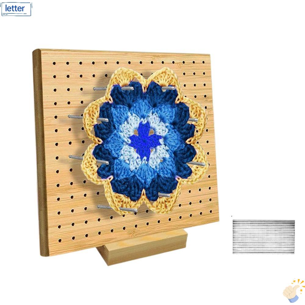 Bảng Chặn Đan Móc Bằng Gỗ Kèm Ghim Tiện Dụng