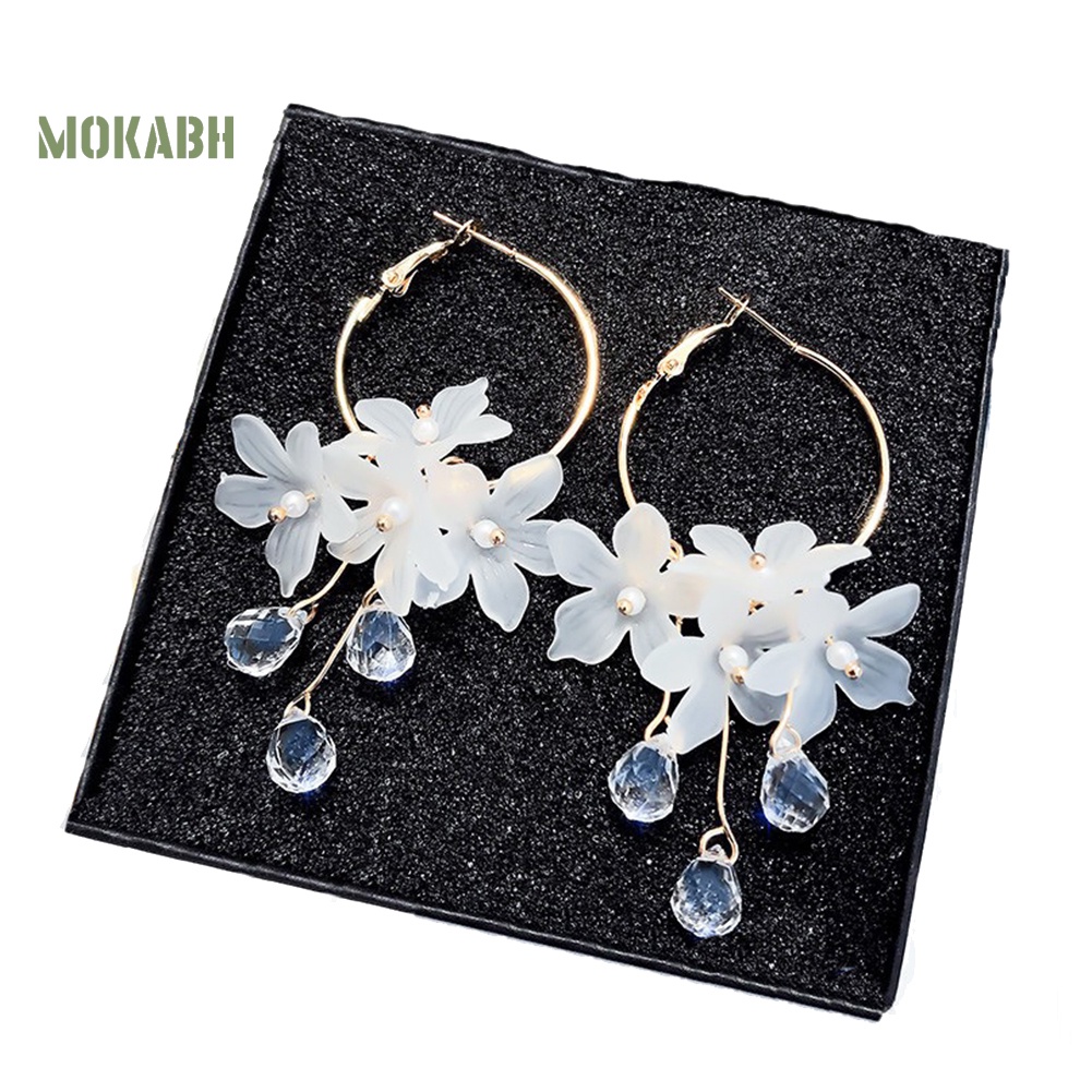 Bông Tai Hình Hoa Bằng Acrylic Tinh Tế Thời Trang Cho Nữ