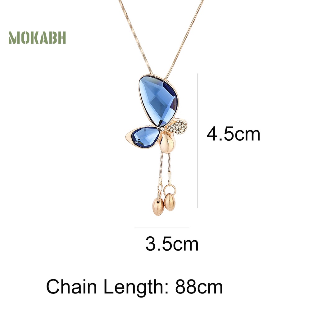 Vòng cổ HợP Kim HìNh BướM ĐíNh Đá Xinh XắN