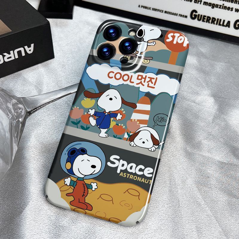 Xs12 Ốp Điện Thoại Cứng In Hình Snoopy Cho iPhone14promax plus11 Film 8 / / / NRPC Xs13Xr