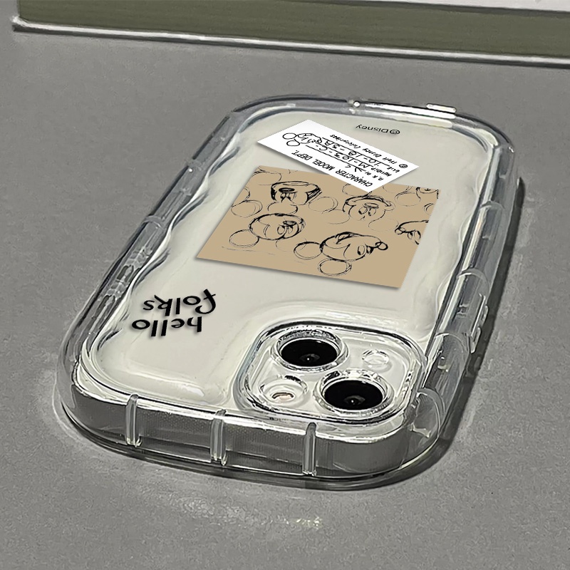 Ốp Điện Thoại Silicon TPU Mềm Trong Suốt Chống Sốc In Hình Chuột Dễ Thương Cho IPhone 13 11 14 12 Pro XS Max X XR 7 + 8 Plus