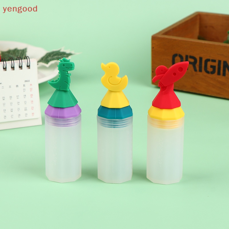 Bình Đựng Nước Sốt 20ML Mini Bằng Silicon Họa Tiết Hoạt Hình Dễ Thương Tiện Dụng Mang Theo