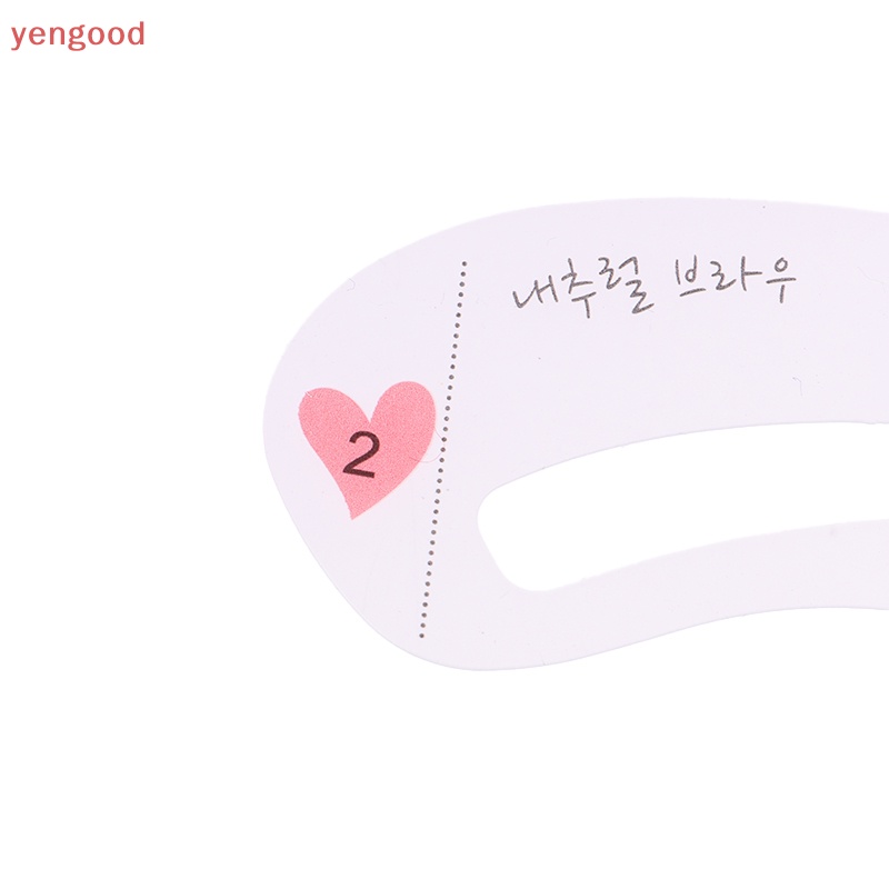 (YGD) 10 Túi 3 Phong Cách Khuôn Thẻ Vẽ Lông Mày Có Thể Tái Sử Dụng