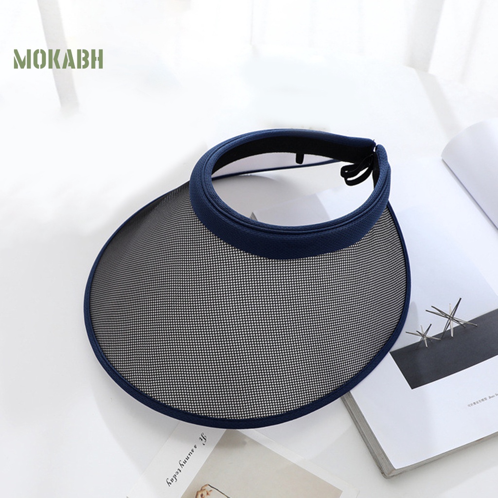 Mũ Chống Nắng Vành Rộng Hở Chóp Bằng Vải Lanh Độ Bền Cao Thoải Mái Có Thể Điều Chỉnh