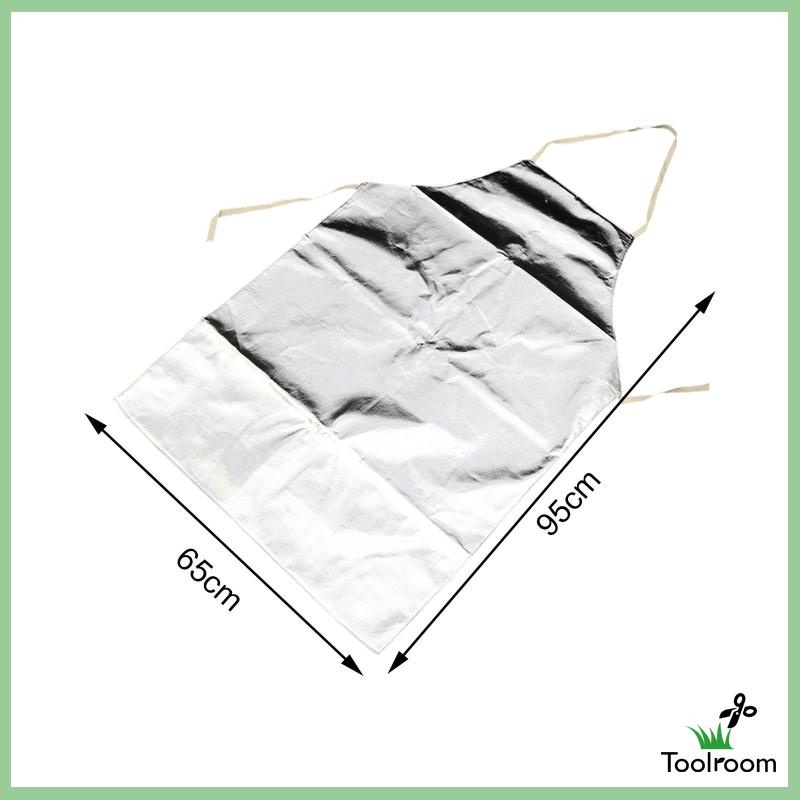 Set 2 Tạp Dề Lá Nhôm Bảo Vệ Chân Dùng Trong Phòng Thí Nghiệm / Cá