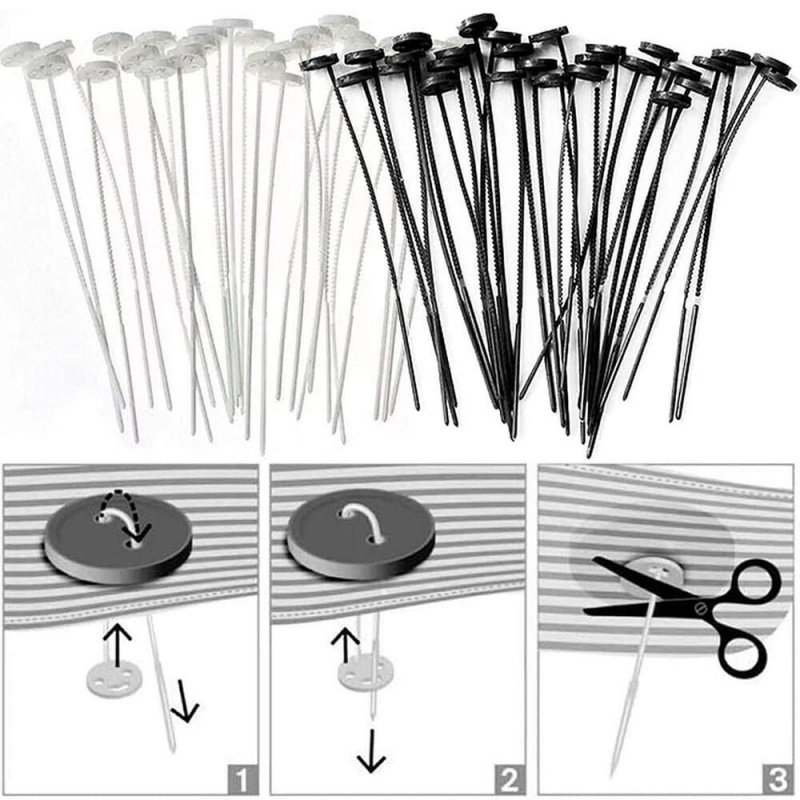 Bộ 60 Nút Áo Cố Định Không Cần Khoan Lỗ Tiện Dụng