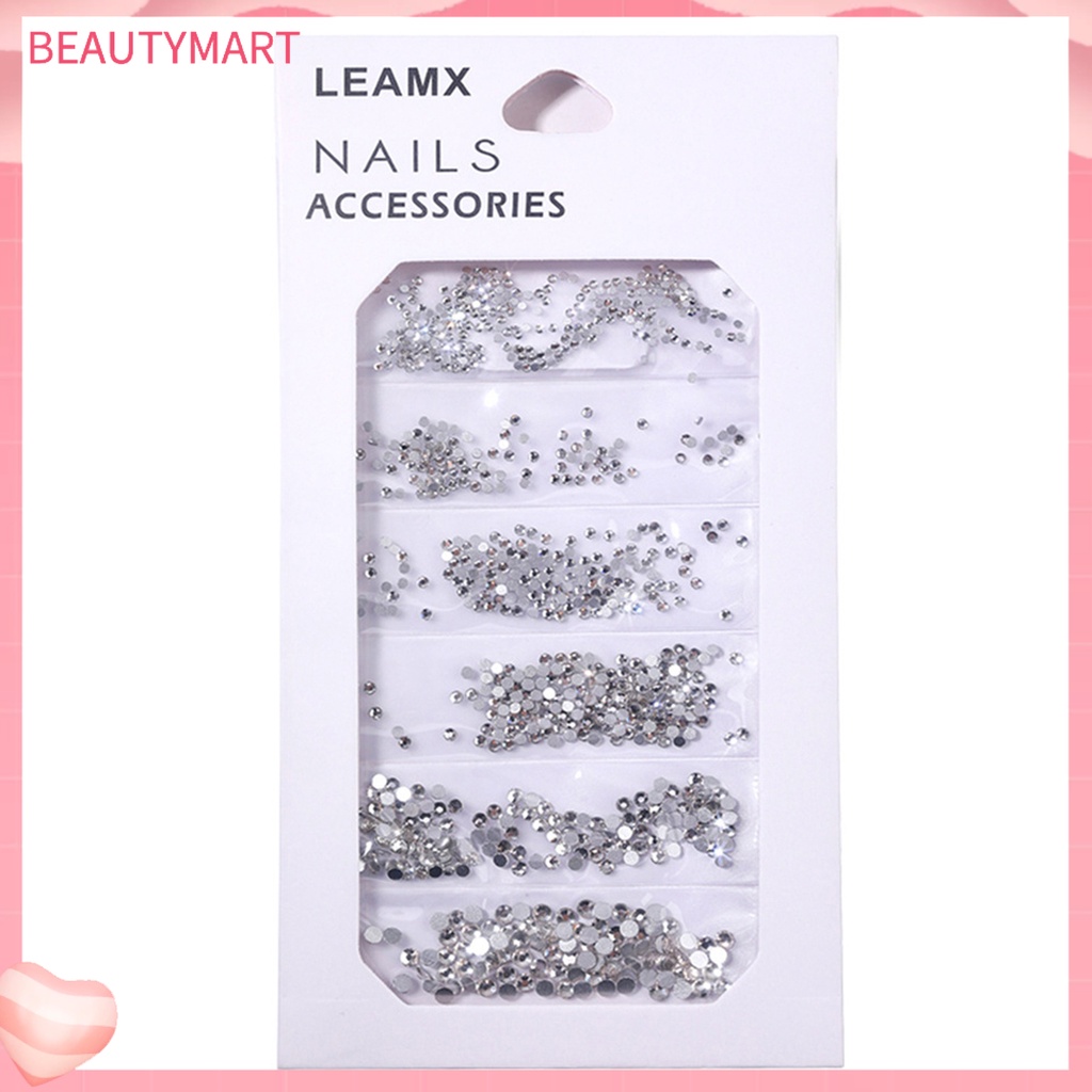 1 Túi Phụ Kiện Trang Trí Móng Tay Hiệu Ứng Kính Lấp Lánh Dễ Sử Dụng
