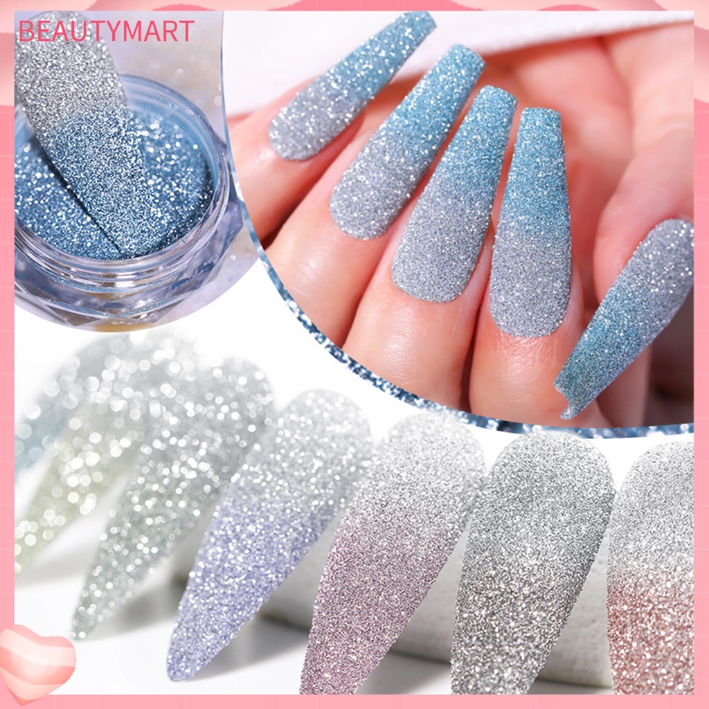1 Hộp Bột Kim Tuyến 5g Trang Trí Móng Tay Siêu Mỏng Màu Sắc Thay Đổi Theo Nhiệt Độ