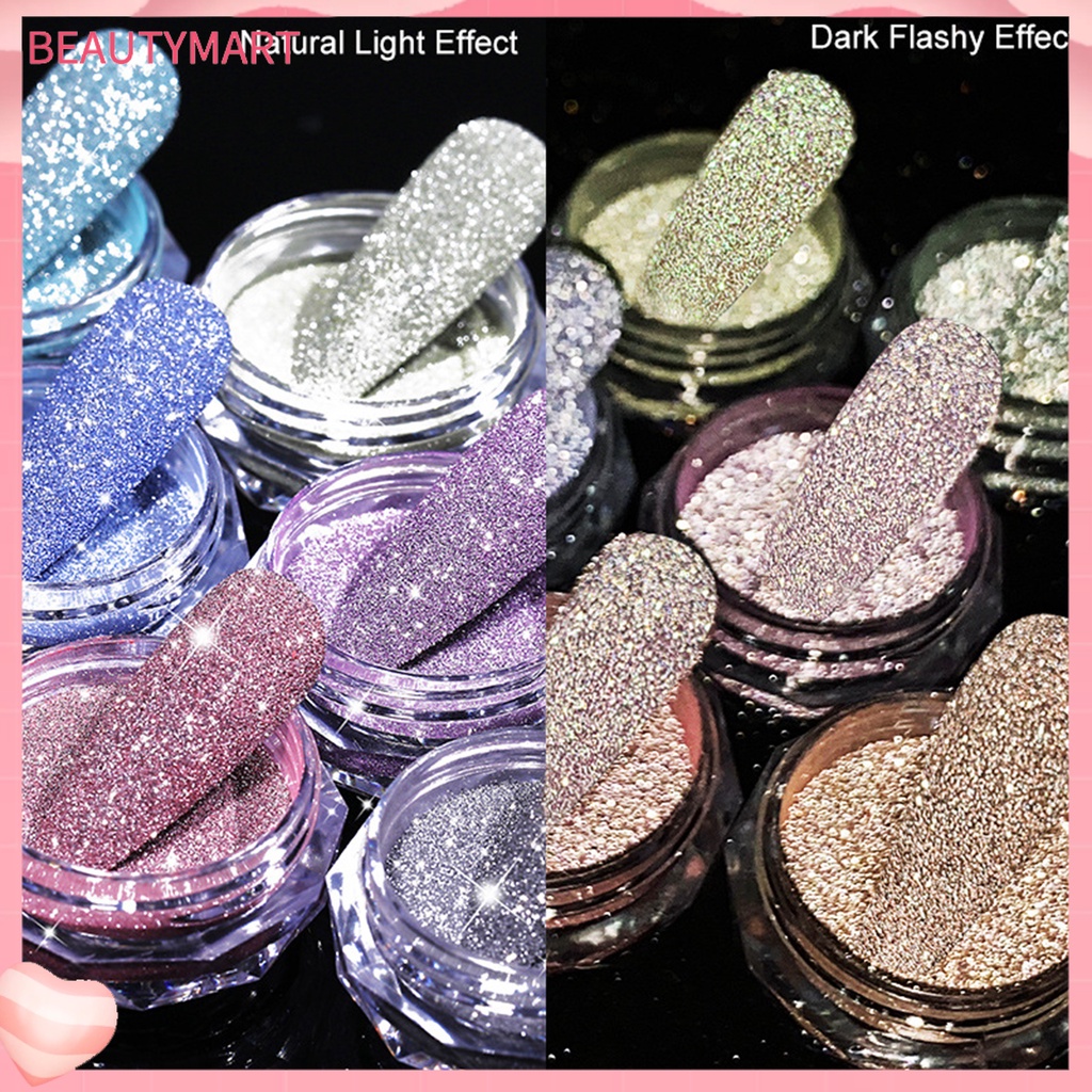 1 Hộp Bột Kim Tuyến 5g Trang Trí Móng Tay Siêu Mỏng Màu Sắc Thay Đổi Theo Nhiệt Độ