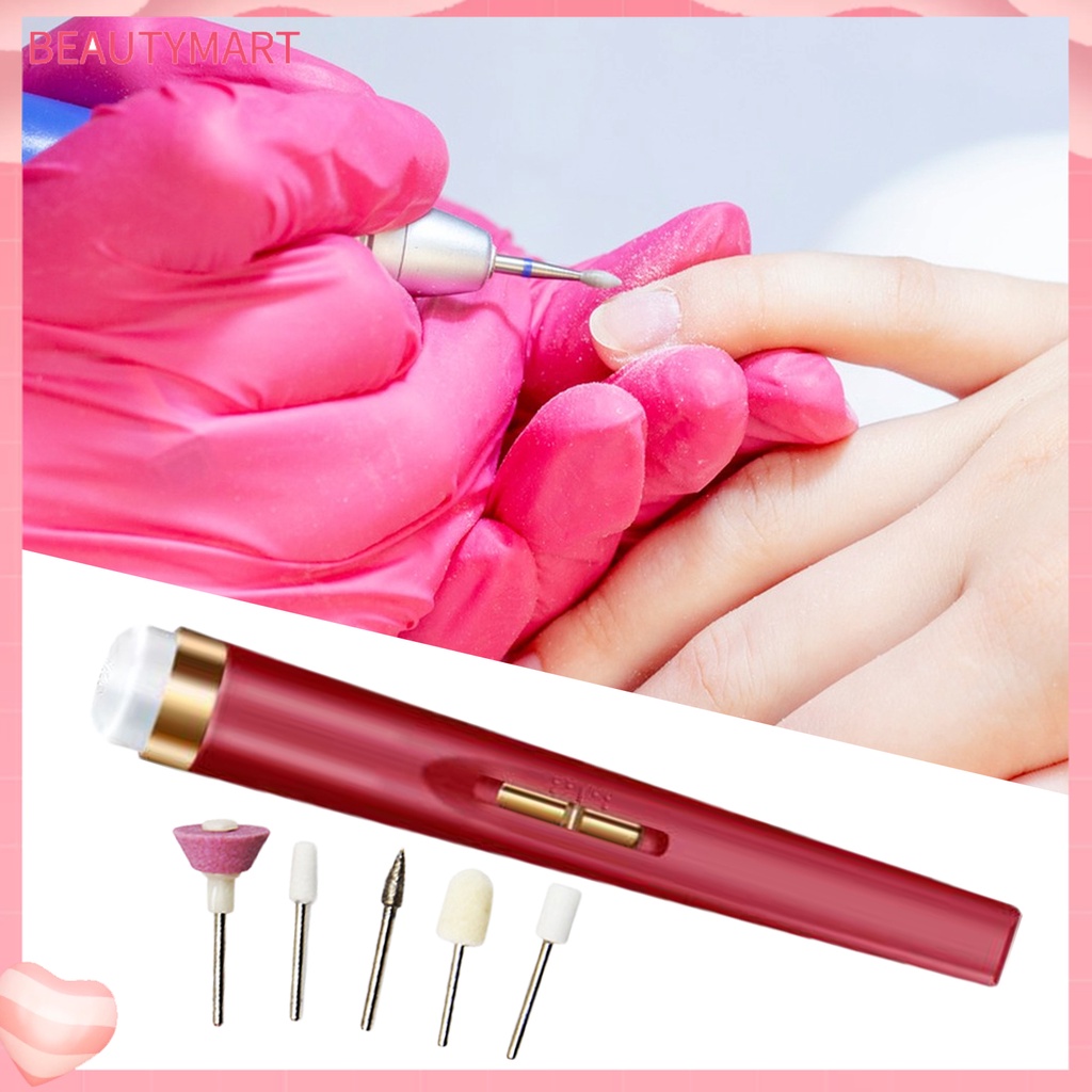 Máy Mài Móng Tay 5 Trong 1 Tốc Độ Cao Tiết Kiệm Điện Sạc USB Có Thể Sạc Lại