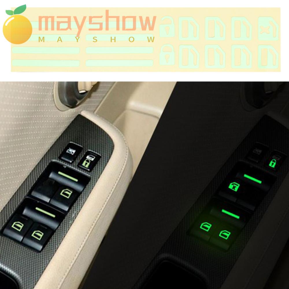 Miếng Dán Nút Điều Khiển Xe Hơi Ix25 Creta Ix35 Getz Màu Dạ Quang