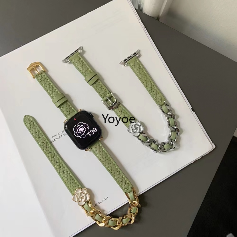 Dây Đeo Bằng Da 49mm / 45mm 44 / 42 mm 41mm 40mm 38mm 8 49mm Ultra Se 7 5 3 6 2 1 Cho Đồng Hồ iWatch