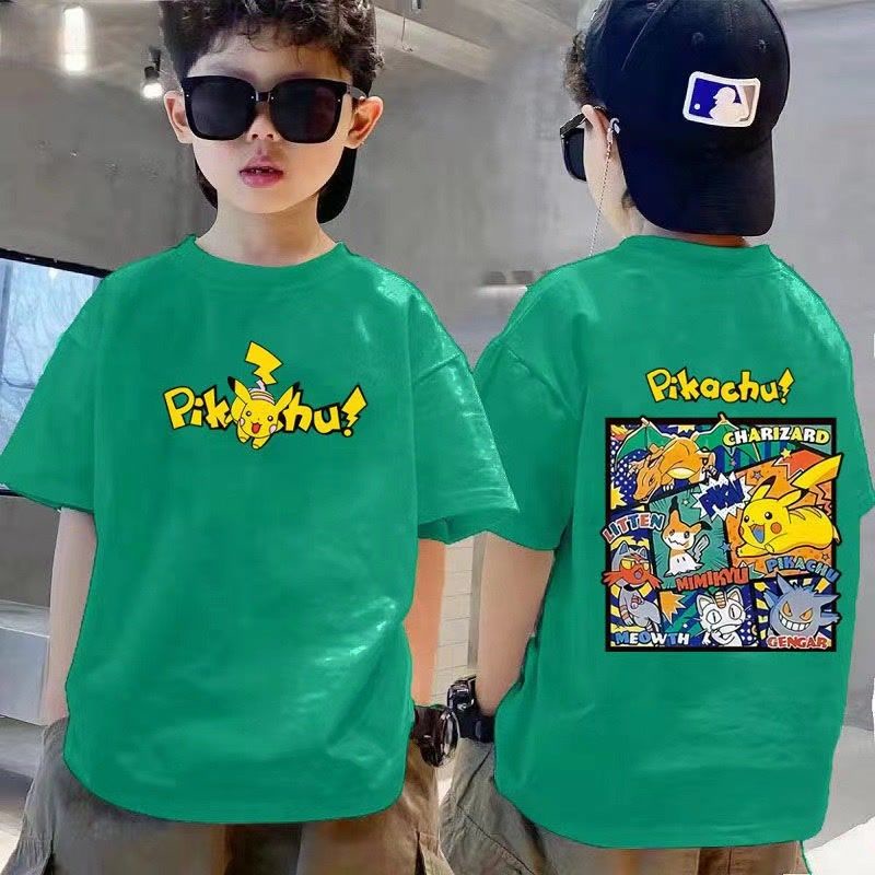 Áo Thun Tay Ngắn In Họa Tiết Thời Trang Mùa Hè Hàng Mới 2023 Dành Cho Bé Trai Kích Thước Lớn 100-160