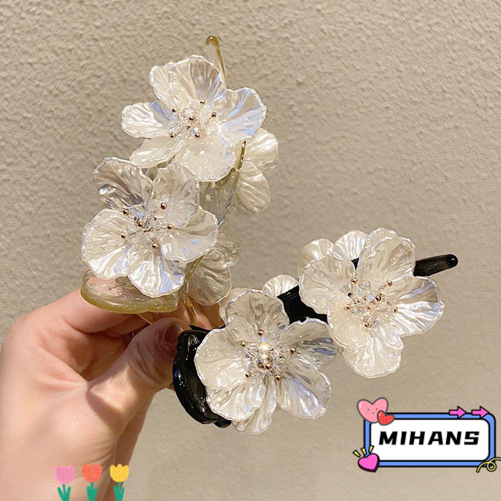 Kẹp Tóc Đuôi Ngựa Hình Bông Hoa Bằng Nhựa