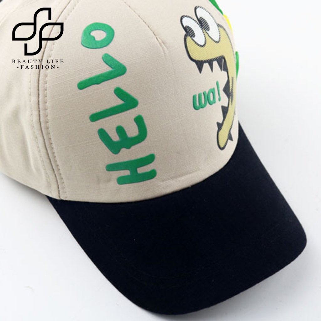 Nón Lưỡi Trai Thoáng Khí In Họa Tiết Khủng Long Bảo Vệ Cho Bé