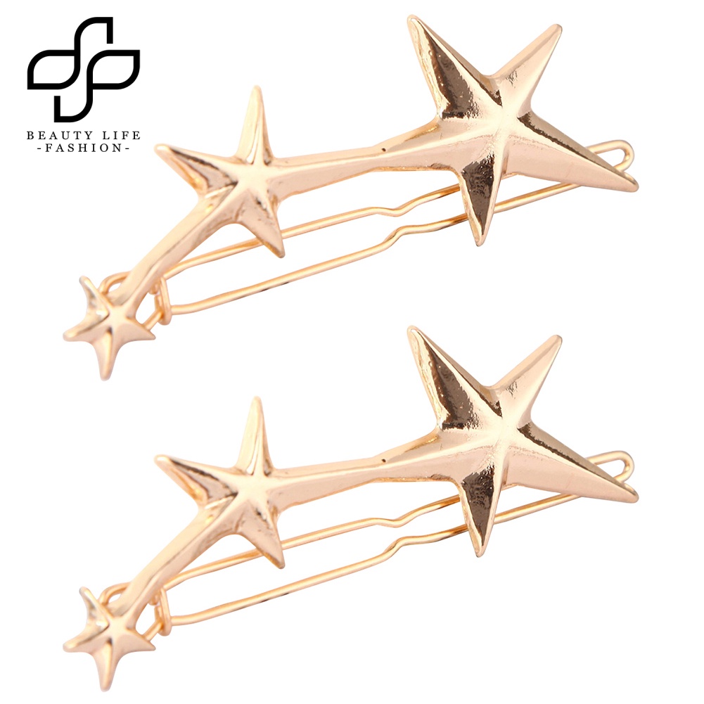 Bộ 2 Kẹp Tóc Hình Ngôi Sao Năm Cánh Thời Trang Cho Nữ
