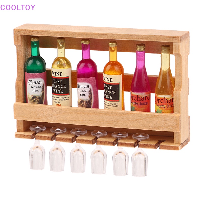 1 Bộ Ly Uống Rượu Đồ Chơi Búp Bê Cỡ 1 / 12