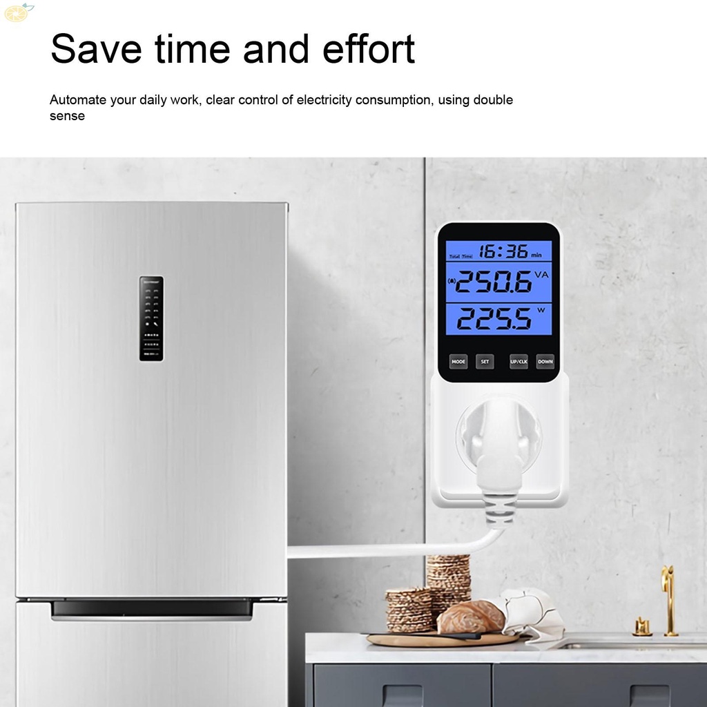 【VARSTR】Power Meter Socket Current: Maximum 16 A Frequency: 50 HZ Billing Socket