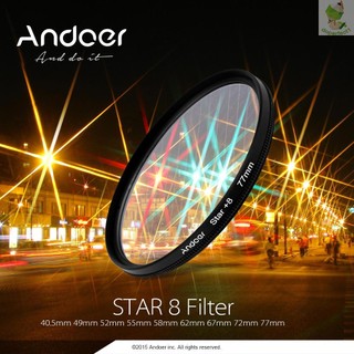 Andoer 58mm UV+CPL+Close-Up+4 +Star 8-Point Filter Circular Filter Kit Circular Polarizer Filter Macro Close-Up Star 8-P   Came-6.5