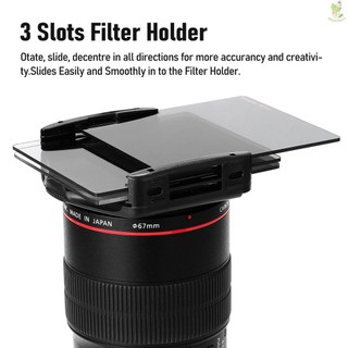 Square Neutral Density Filter Kit ND2+4+8+16 Filter Set with Ring-Adapter and Filter Holder Camera Photography Accessori   Came-6.5