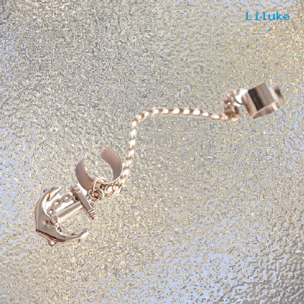 Đôi Khuyên KẹP Tai HìNh Mỏ Neo PhốI Tua Rua ThờI Trang Cho Nữ