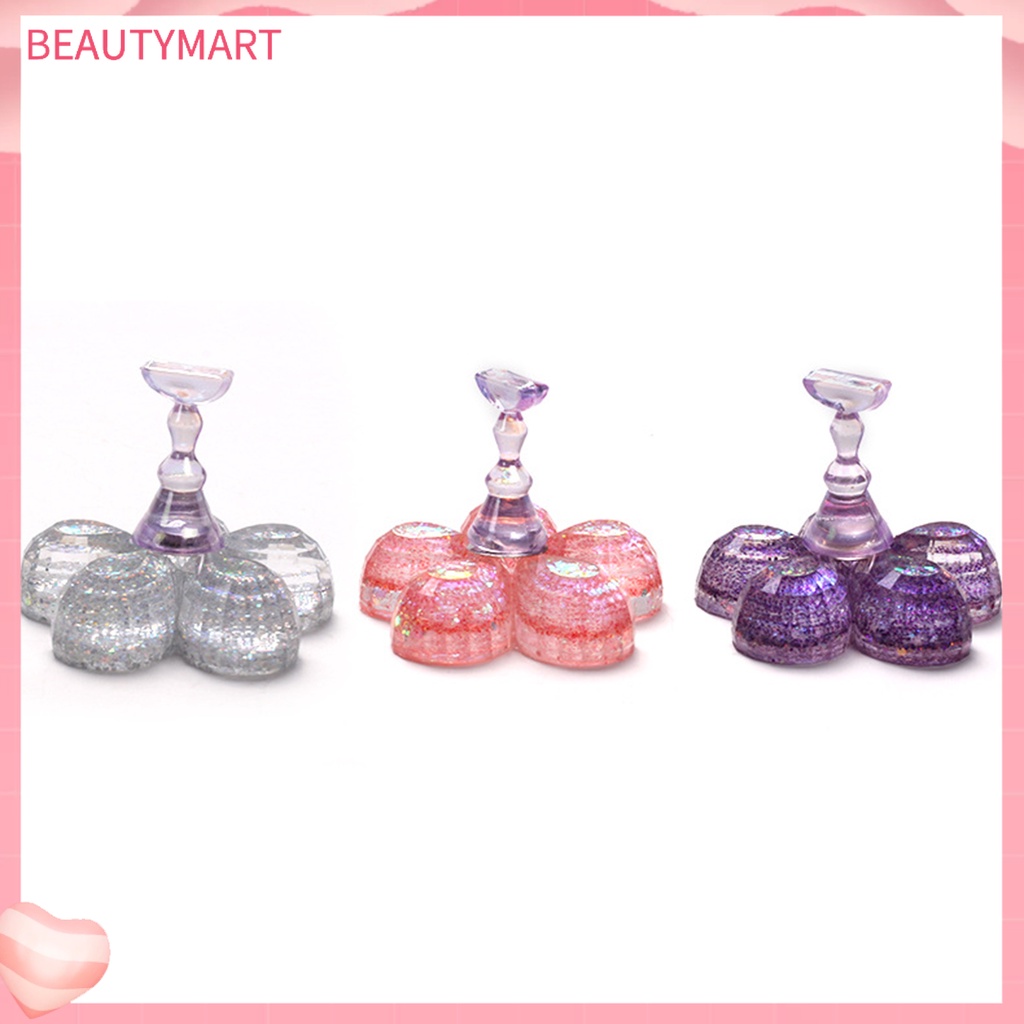 1 Bộ Giá Đỡ Móng Tay Giả Hấp Thụ ic Màu Sắc Sống Động Sáng Tạo DIY