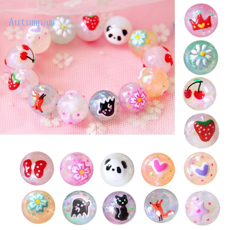 Hạt Ngọc Trai Giả Bằng Acrylic Mạ Dùng Làm Trang Sức