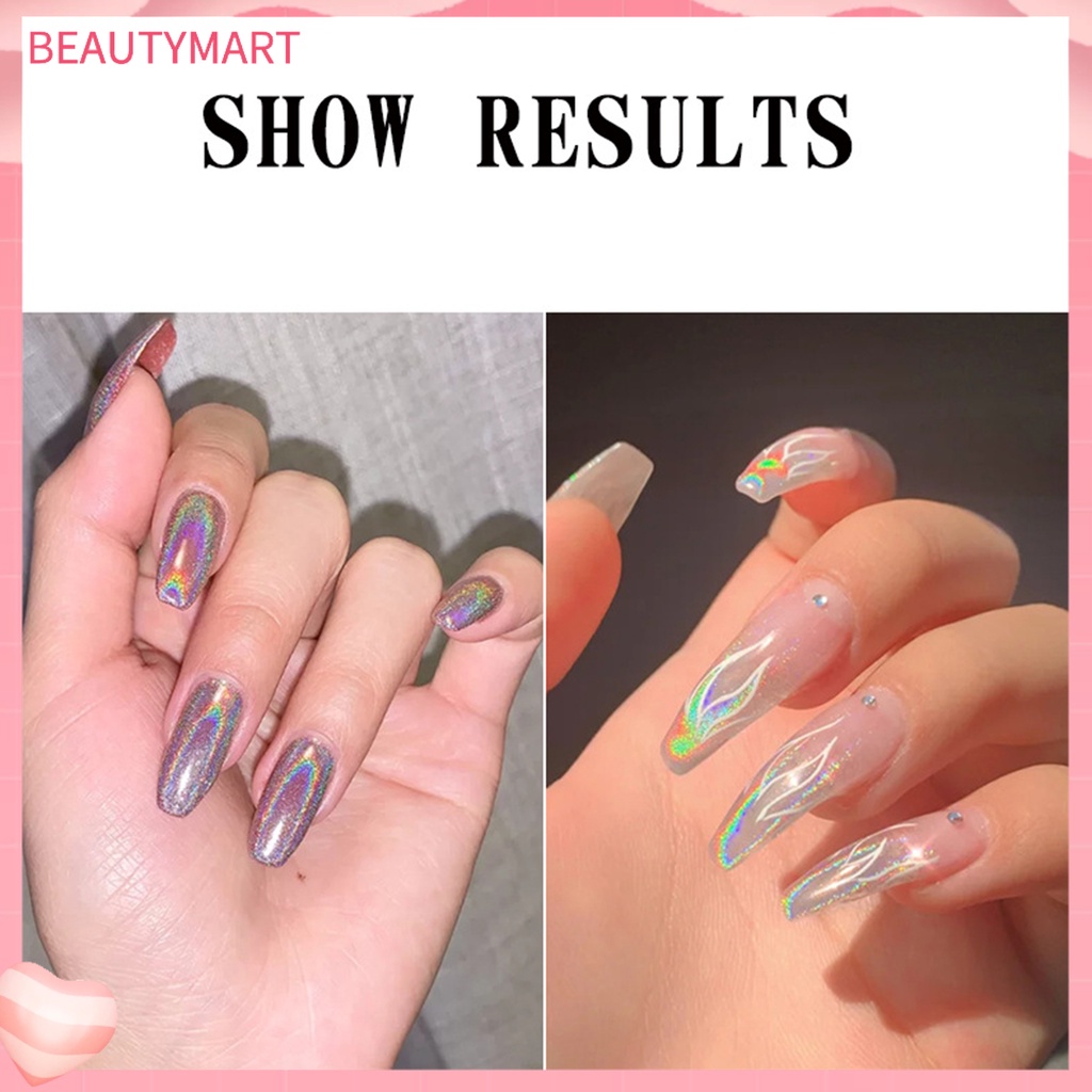 Set 6 Bột Tráng Gương Mạ Điện Dùng Để Trang Trí Móng Nghệ Thuật