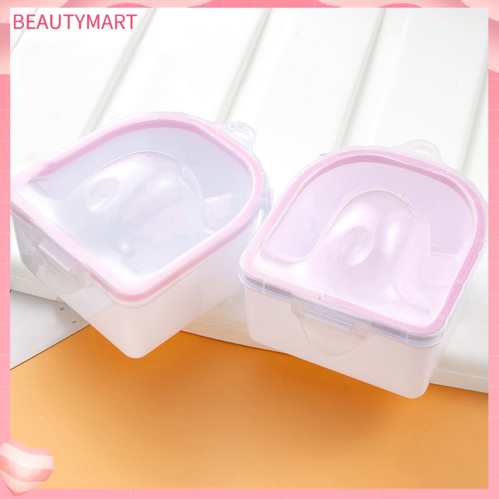 [beautymart] Bát Ngâm Móng Tay Có Thể Tháo Rời Thiết Kế Rãnh Treo Hai Lớp Dùng Trong Salon