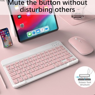 Coza Bàn phím Bluetooth không dây Bộ chuột 10 inch