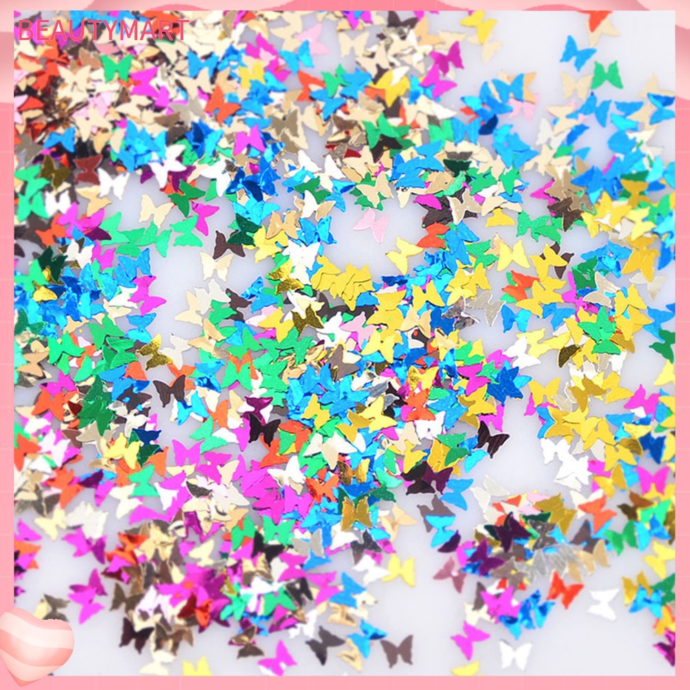 Hộp Lá Nhôm 12 Ngăn Hình Bướm Tráng Gương Dùng Trang Trí Móng Tay Nghệ Thuật