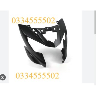 Ốp đầu đèn trước đen bóng - satria fi, raider fi