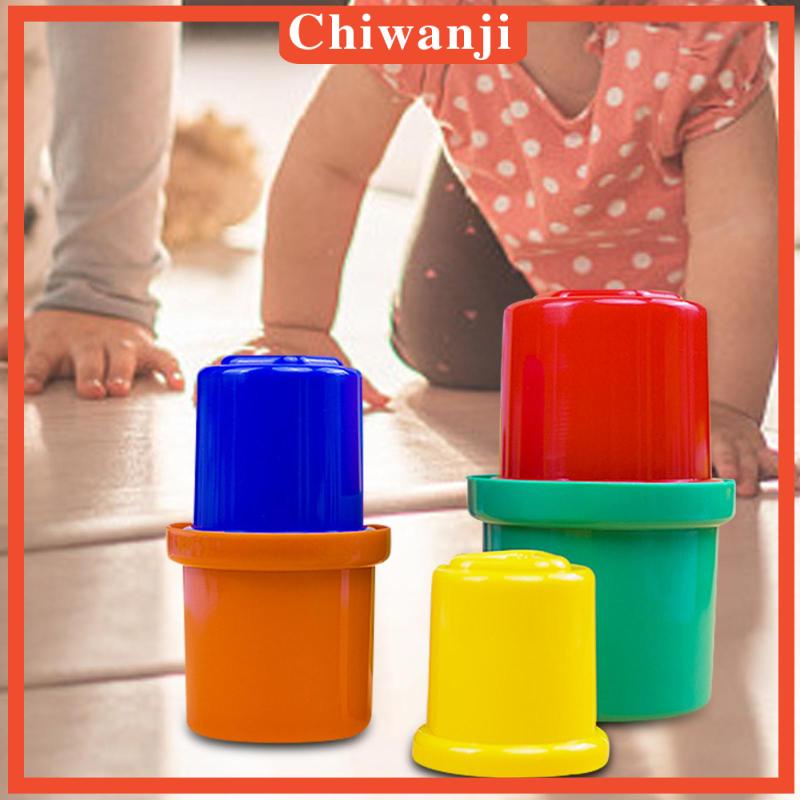 Bộ Đồ Chơi Cốc Xếp Chồng Lên Nhau 5 Tầng Nhiều Màu Sắc Giáo Dục Cho Bé