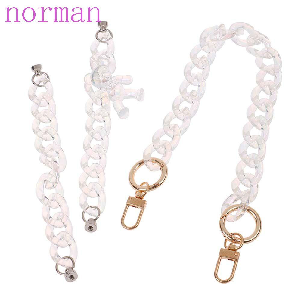 Ốp Điện Thoại Acrylic Trong Suốt Chống Thất Lạc Hình Gấu Dễ Thương Kèm Dây Đeo Tiện Dụng