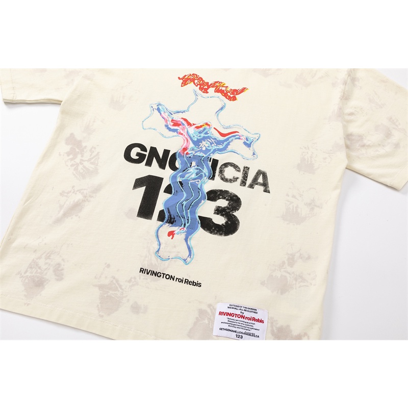 Áo Thun Thể Thao Tay Ngắn Cổ Tròn Dáng Rộng In Hình Cá Tính 123 F &amp; O &amp; G