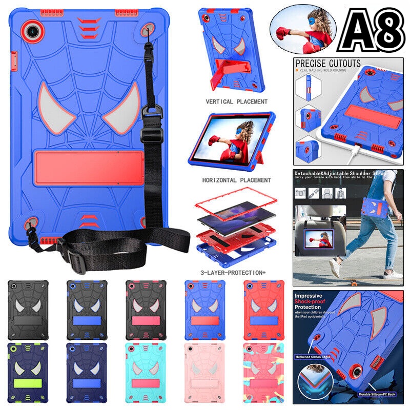 Ốp Bảo Vệ Máy Tính Bảng Chống Sốc Có Giá Đỡ Và Dây Đeo Cho Samsung Galaxy Tab A8 10.5 &quot;2021 2022 SM-X200 X205 X207