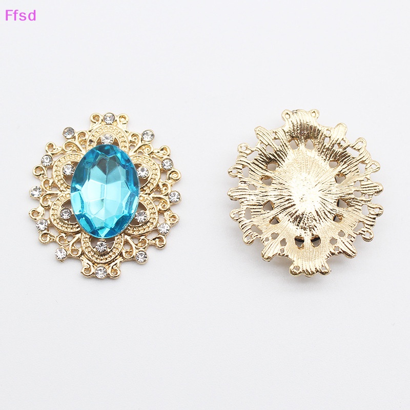 Set 5 Nút Đá Pha Lê 24 * 27MM Làm Trang Sức DIY