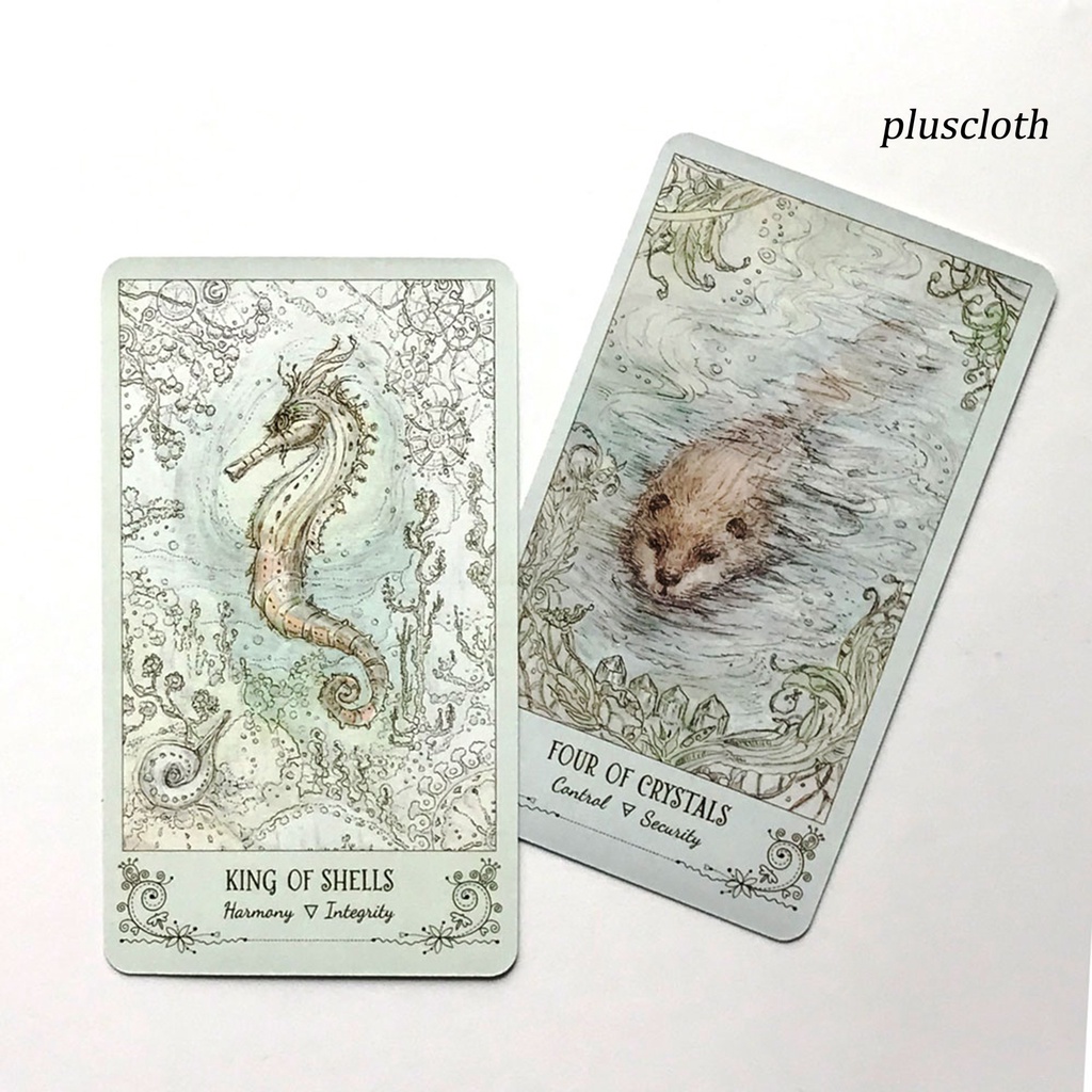 1 Bộ Bài Tarot Hình Mèo Trắng Nhiều Kiểu Dáng Khác Nhau Bằng Tiếng Anh Bí Ẩn Dùng Hàng Ngày