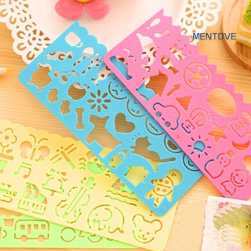 Bộ 4 Thước Khuôn Vẽ Hình Dễ Thương Cho Bé