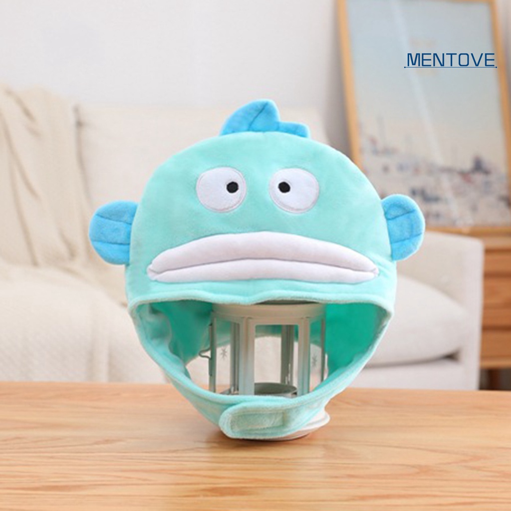 Mũ Trùm Đầu Mềm Mại Thêu Hình Đôi Mắt Cá Hóa Trang Halloween