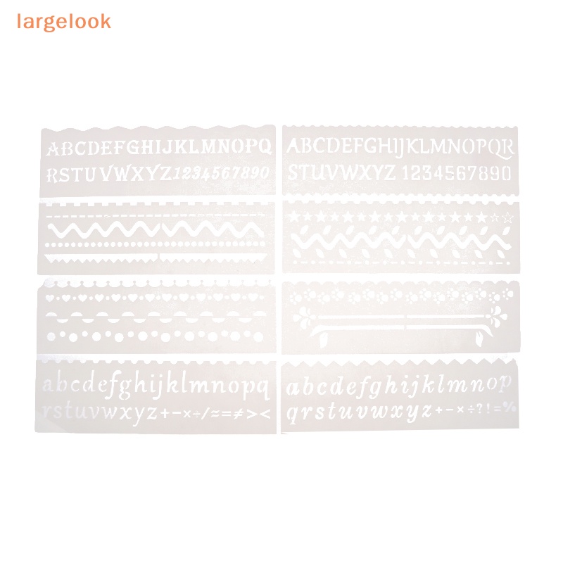 Set 8 Khuôn Tạo Hình Chữ Cái / Sóng / Động Vật DIY Trang Trí Tường / Album