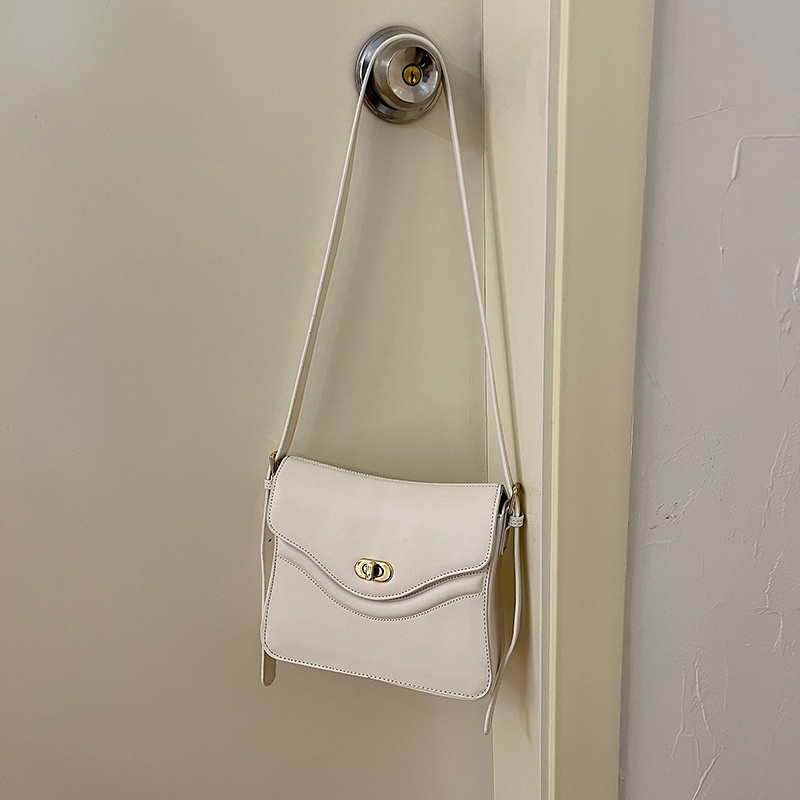 Túi Da Đeo Chéo Hình Vuông Nhỏ Đơn Giản Chất Lượng Cao Phong Cách retro Phương Tây Cho Nữ