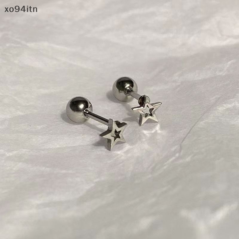 1 Đôi Khuyên Tai Dạng Xoắn Ốc Hình Ngôi Sao Thời Trang
