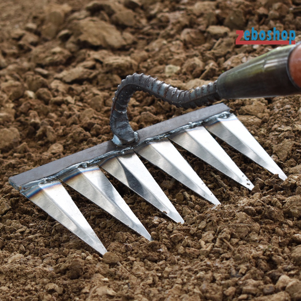 Zeboshop Cây Cà Phê Kim Loại Cứng Có Tay Cầm Tiện Dụng Cho Sân Vườn